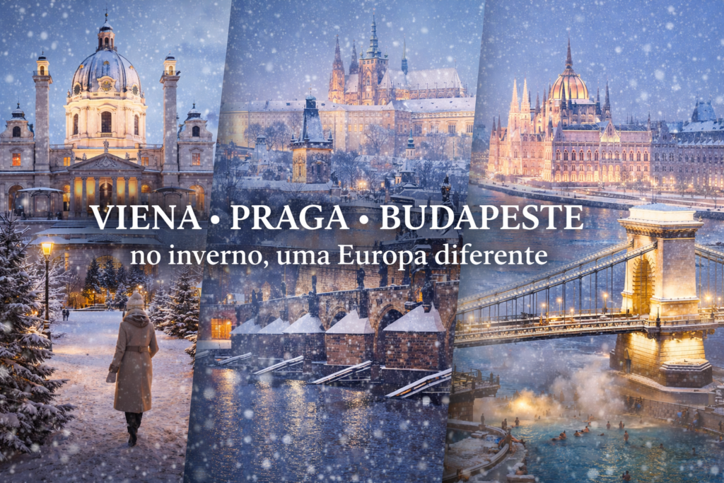 Viena, Praga e Budapeste no inverno: uma Europa que pouca gente entende — até viver